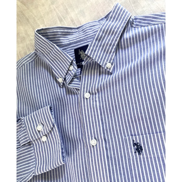 U.S. Polo Assn. Other - Men’s U.S. Polo Association Wrinkle-Free Striped Button Down Dress Shirt